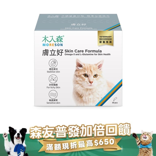 木入森 貓咪膚立好 50包｜貓咪皮膚保健食品